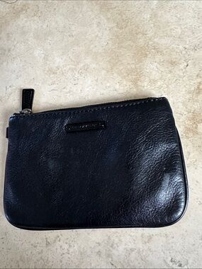 Rebecca Minkoff Black Leather Toiletry Pouch